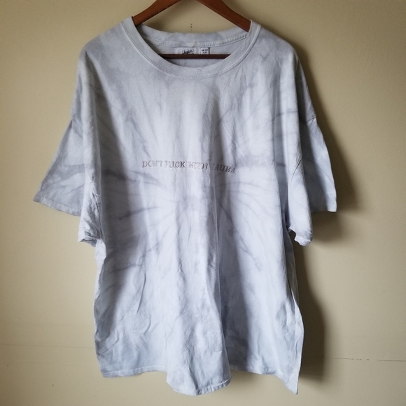 MAYFAIR Group Don't F*** With My Aura Tie Dye Oversized Tee Unisex OSFM - Picture 2 of 7